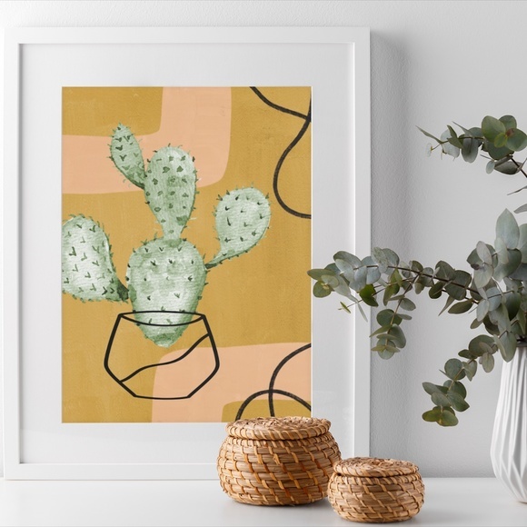Wall Art Boho Nature Plants Print Illustration Unframed - Picture 2 of 5